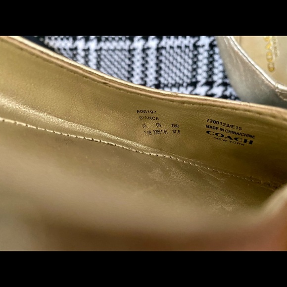 Coach Bianca Flats, Gold - Picture 7 of 7